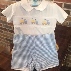 Infants Smocked shortset